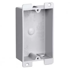 Pass & Seymour Slater Old Work Flange 1-Gang Shallow Plastic Switch and Outlet Box by Legrand