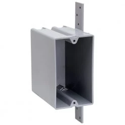 Pass & Seymour Slater New Work Plastic 1-Gang Vertical Bracket Mount Deep Switch and Outlet Box by Legrand
