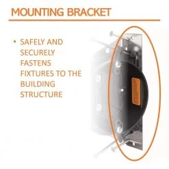 Pass & Seymour Slater New Work Plastic 4 In. Round 20.25 Cu. In. Construction Grade Fixture & Fan Ceiling Box by Legrand 13 Pass & Seymour Slater New Work Plastic 4 In. Round 20.25 Cu. In. Construction Grade Fixture & Fan Ceiling Box by Legrand -Legrand Sales legrand boxes brackets s120bfan 1f 1000