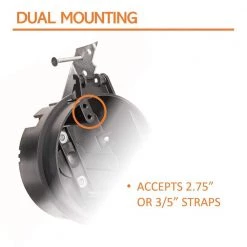 Pass & Seymour Slater New Work Plastic 4 in. Round Ceiling Box with Thread Mounting Holes and Auto/Clamps by Legrand -Legrand Sales legrand boxes brackets s120rgac 4f 1000