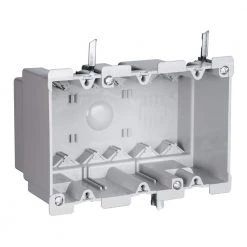 Pass & Seymour Slater Old Work Plastic 3 Gang Swing Bracket Switch and Outlet Box with Quick/Click by Legrand