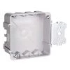 Pass & Seymour Slater New Work 4 in. Plastic 2-Gang Square Box with Threaded Mounting Holes and Auto/Clamps by Legrand -Legrand Sales legrand boxes brackets s4421sac 64 1000