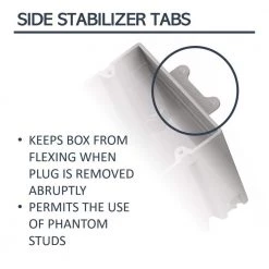 Pass & Seymour Slater New Work Plastic 4-Gang Screw Mount Steel Stud Box with Quick/Click by Legrand -Legrand Sales legrand boxes brackets s468racs 4f 1000