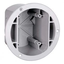 Pass & Seymour Slater Plastic 1-Gang Round Floor Box with Auto/Clamps and Screws by Legrand