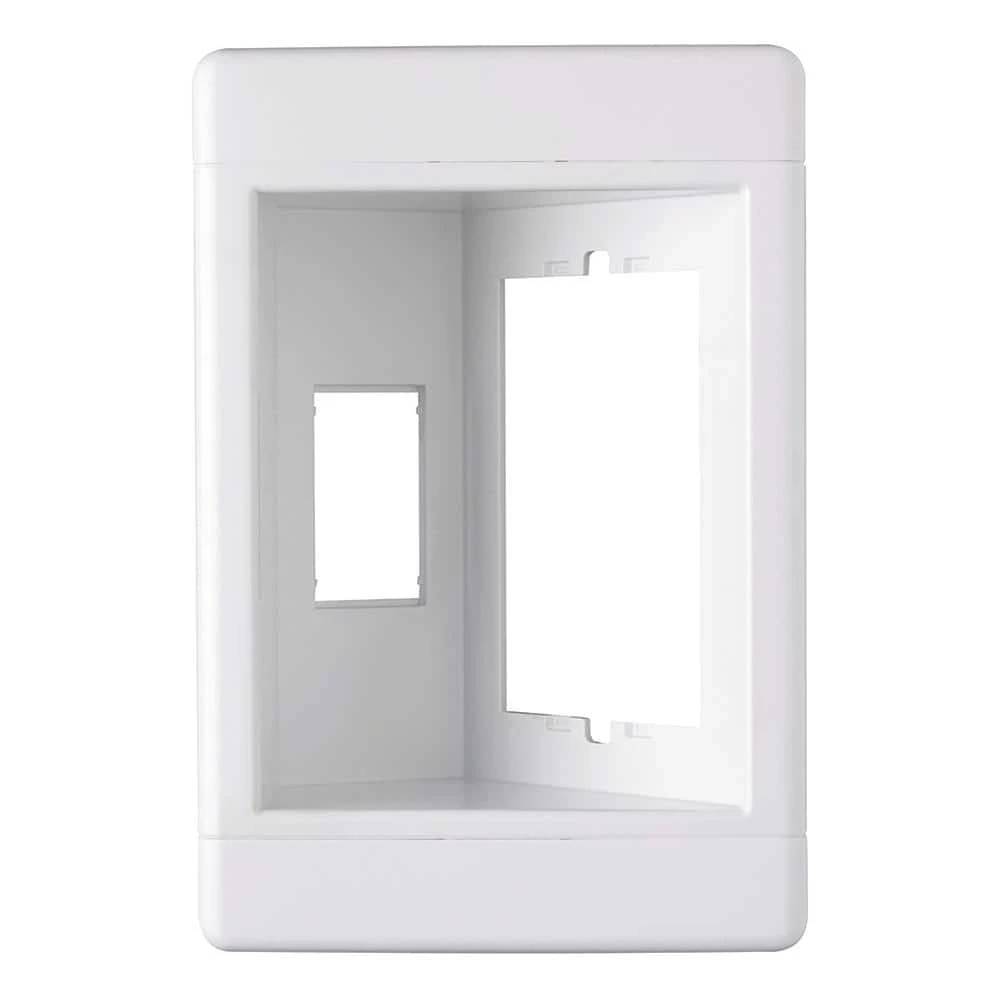 Pass & Seymour 1 Gang Recessed TV Media Box, White by Legrand 3 Pass & Seymour 1 Gang Recessed TV Media Box, White by Legrand