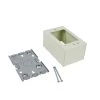 Wiremold 500 and 700 Series Metal Surface Raceway Deep 1 Gang Electrical Box, Ivory by Legrand -Legrand Sales legrand boxes brackets v5744s 64 1000