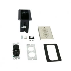 Wiremold WMFB Series 1-Gang Rectangular Floor Box with 2-1/8 in. W x 3-3/4 in. L x 3-7/8 in. D - Nickel Cover by Legrand -Legrand Sales legrand boxes brackets wmfb1drn c3 1000