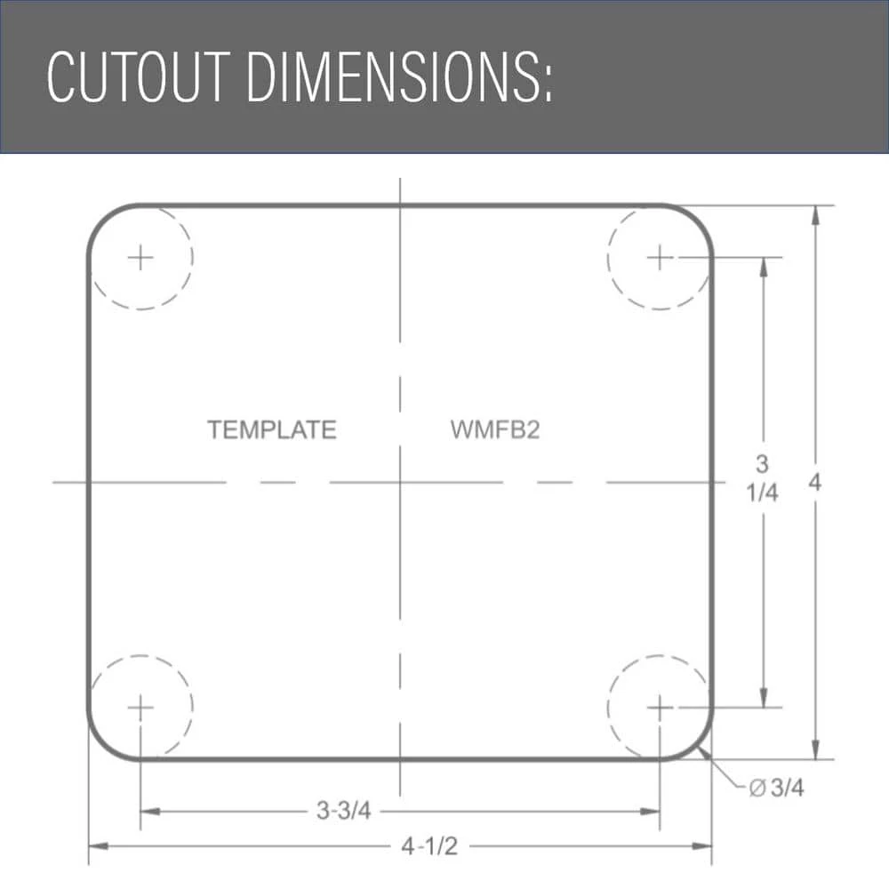Wiremold WMFB Series 1/2 in. 15 Amp Rectangular Cover 4-Outlet Residential AC Floor Box, Nickel Cover by Legrand 8 Wiremold WMFB Series 1/2 in. 15 Amp Rectangular Cover 4-Outlet Residential AC Floor Box, Nickel Cover by Legrand - Image 6