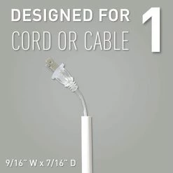 Wiremold CordMate Cord Cover Inside Elbow, Cord Hider for Home or Office, Holds 1 Cable, White by Legrand 11 Wiremold CordMate Cord Cover Inside Elbow, Cord Hider for Home or Office, Holds 1 Cable, White by Legrand -Legrand Sales legrand cable organizers c17 4f 1000