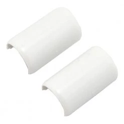 Wiremold CordMate Cord Cover Coupling, Cord Hider for Home or Office, Holds 1 Cable, White (2 Pack) by Legrand