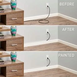 Wiremold CordMate Cord Cover Coupling, Cord Hider for Home or Office, Holds 1 Cable, White (2 Pack) by Legrand -Legrand Sales legrand cable organizers c19 c3 1000