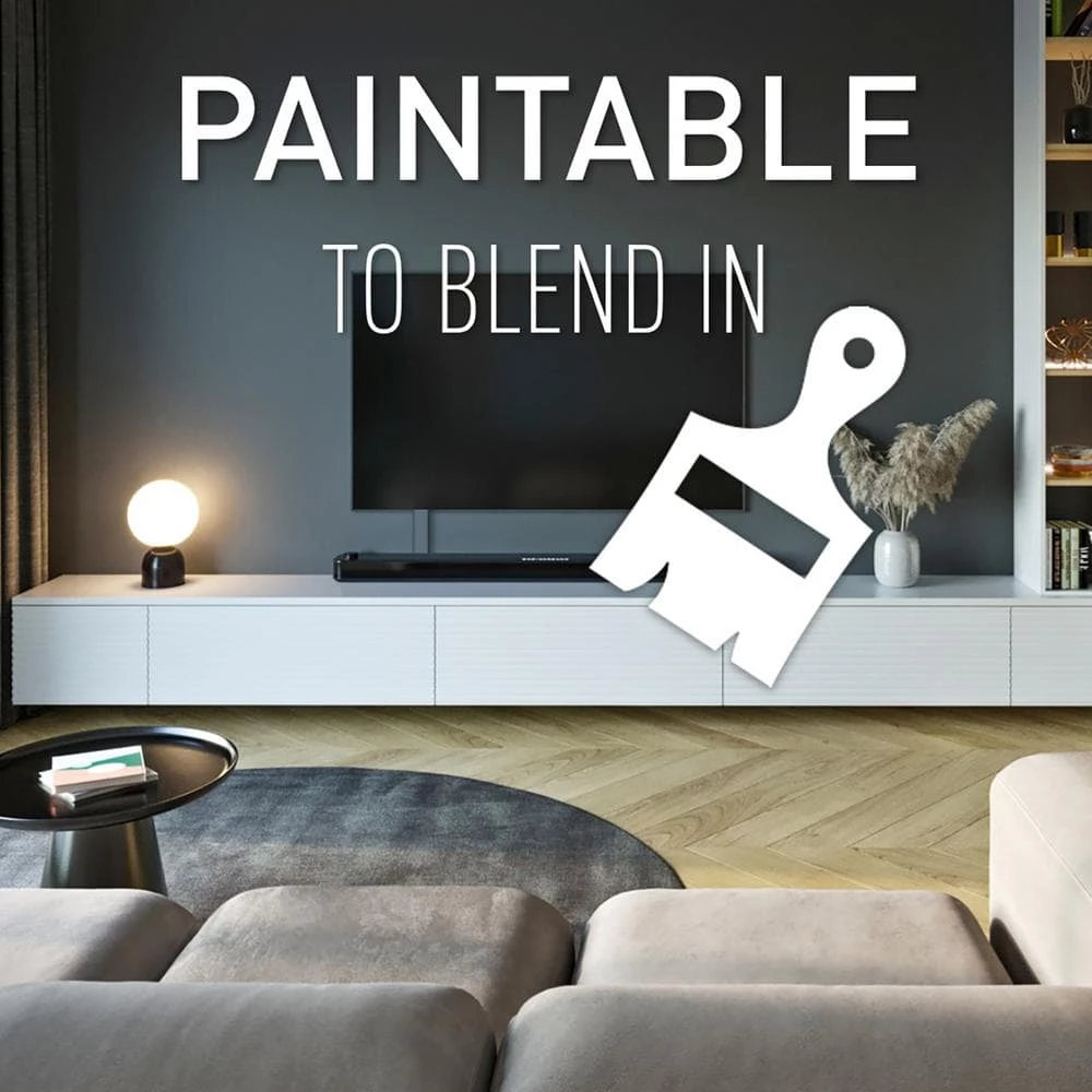 Wiremold CordMate III High-Capacity Cord Cover 15 ft. Kit, Cord Hider for Home or Office, Holds 5 Cable, White by Legrand 8 Wiremold CordMate III High-Capacity Cord Cover 15 ft. Kit, Cord Hider for Home or Office, Holds 5 Cable, White by Legrand - Image 6