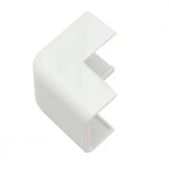 Wiremold Cordmate II Cord Cover Outside Elbow, Cord Hider for Home or Office, Holds 3 Cables, White by Legrand