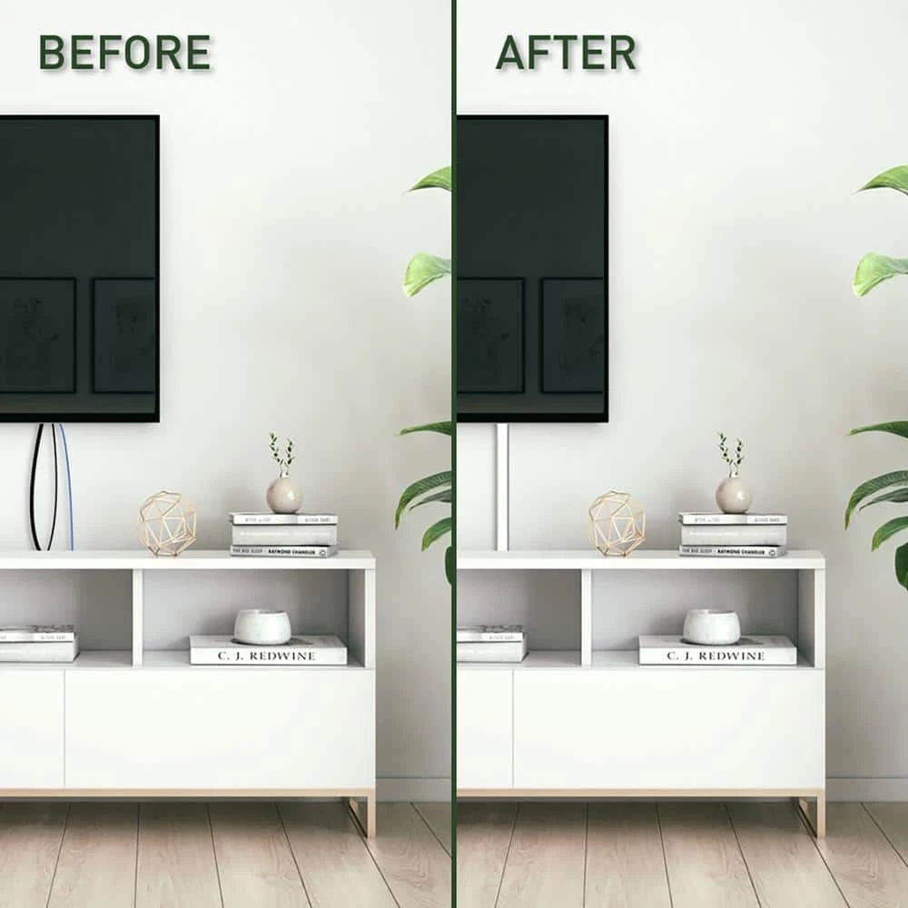 Wiremold Cordmate II Cord Cover Outside Elbow, Cord Hider for Home or Office, Holds 3 Cables, White by Legrand 4 Wiremold Cordmate II Cord Cover Outside Elbow, Cord Hider for Home or Office, Holds 3 Cables, White by Legrand - Image 2