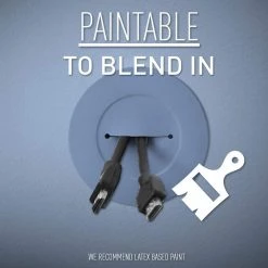 Wiremold Wiremold In Wall Low Voltage TV Grommet Kit with Mounting Brackets and Hole Saw, White by Legrand 13 Wiremold Wiremold In Wall Low Voltage TV Grommet Kit with Mounting Brackets and Hole Saw, White by Legrand -Legrand Sales legrand cable organizers cca6w 44 1000