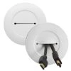 Wiremold Wiremold In Wall Low Voltage TV Grommet Kit with Mounting Brackets and Hole Saw, White by Legrand -Legrand Sales legrand cable organizers cca6w 64 1000