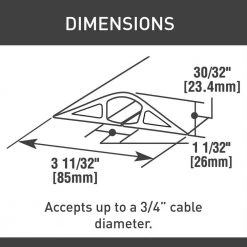 Wiremold Corduct 1600 Series 10 ft. Over-Floor Cord Protector, Gray by Legrand -Legrand Sales legrand cable organizers cd3g 10 c3 1000