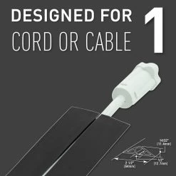 Wiremold Corduct 5 ft. 1-Channel Over-Floor Cord Protector, Black by Legrand -Legrand Sales legrand cable organizers cdbk 5 4f 1000