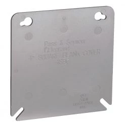 Pass & Seymour Slater 4 in. Plastic Square Box Cover, Gray by Legrand