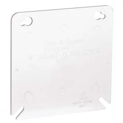 Pass & Seymour Slater 4 in. Plastic Square Box Cover, White by Legrand