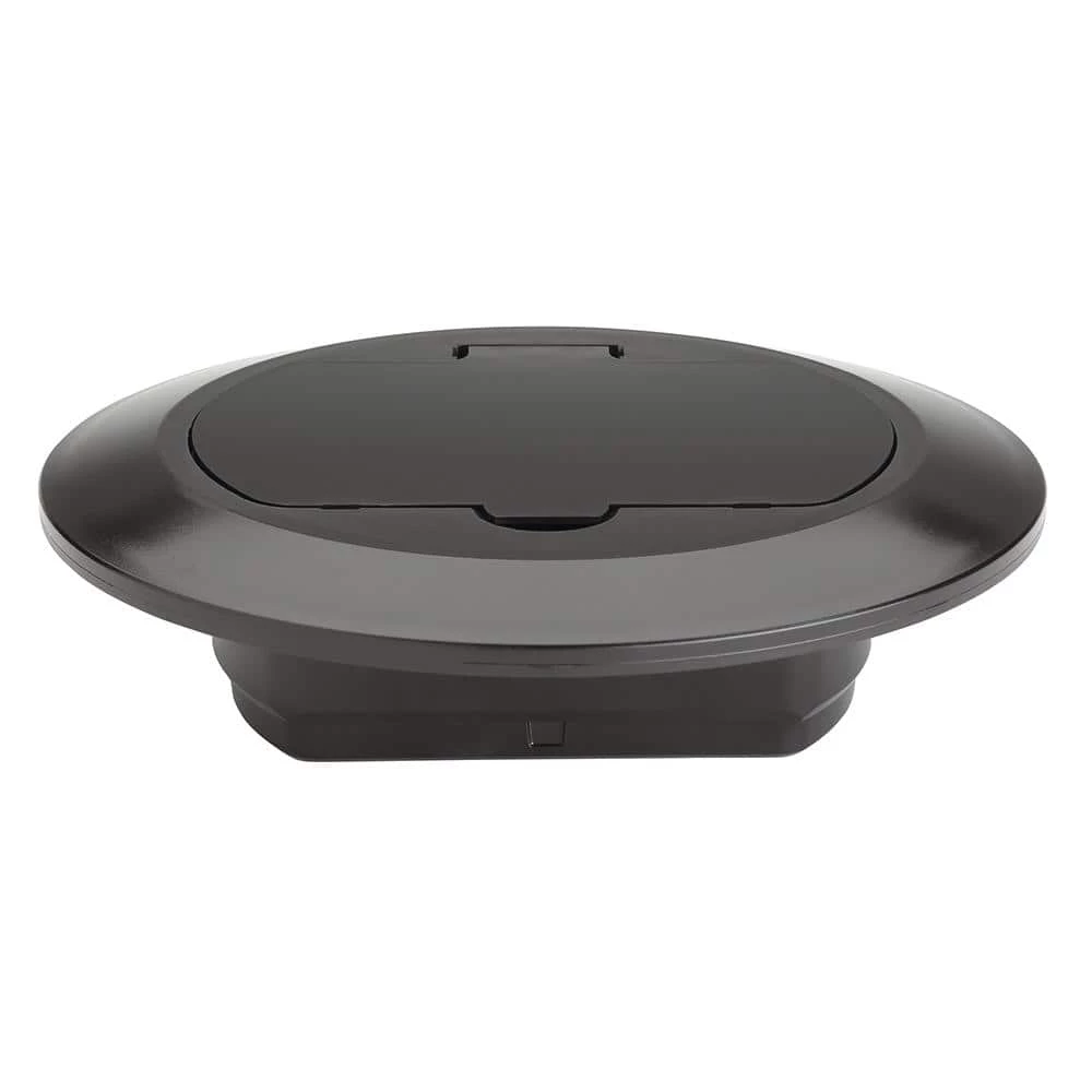 Pass & Seymour Slater 1 Gang Round Thermoplastic Floor Box Cover, Brown by Legrand 3 Pass & Seymour Slater 1 Gang Round Thermoplastic Floor Box Cover, Brown by Legrand