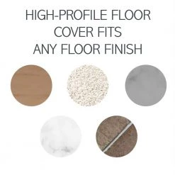 Pass & Seymour Slater 1 Gang Round High Profile Floor Box Cover for All Floors, Brass by Legrand -Legrand Sales legrand covers tm1542trcf 44 1000