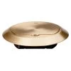 Pass & Seymour Slater 1 Gang Round High Profile Floor Box Cover for All Floors, Brass by Legrand 1 Pass & Seymour Slater 1 Gang Round High Profile Floor Box Cover for All Floors, Brass by Legrand -Legrand Sales legrand covers tm1542trcf 64 1000