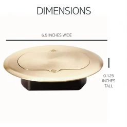 Pass & Seymour Slater 1 Gang Round Low Profile Floor Box Cover for Minimum 3/8-in. Hardwood Floors, Brass by Legrand 15 Pass & Seymour Slater 1 Gang Round Low Profile Floor Box Cover for Minimum 3/8-in. Hardwood Floors, Brass by Legrand -Legrand Sales legrand covers tm1542trfm fa 1000