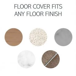 Pass & Seymour Slater 1 Gang Round Thermoplastic Floor Box Cover, Paintable Gray by Legrand -Legrand Sales legrand covers tm1542trgry 44 1000