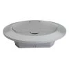 Pass & Seymour Slater 1 Gang Round Thermoplastic Floor Box Cover, Paintable Gray by Legrand 2 Pass & Seymour Slater 1 Gang Round Thermoplastic Floor Box Cover, Paintable Gray by Legrand -Legrand Sales legrand covers tm1542trgry 64 1000