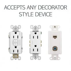 Pass & Seymour Slater 1 Gang Round Thermoplastic Floor Box Cover, White by Legrand 12 Pass & Seymour Slater 1 Gang Round Thermoplastic Floor Box Cover, White by Legrand -Legrand Sales legrand covers tm1542trw 4f 1000