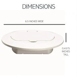 Pass & Seymour Slater 1 Gang Round Thermoplastic Floor Box Cover, White by Legrand 15 Pass & Seymour Slater 1 Gang Round Thermoplastic Floor Box Cover, White by Legrand -Legrand Sales legrand covers tm1542trw fa 1000