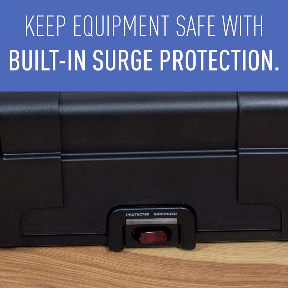 Wiremold CordMate 8-Outlet Cable Management Box with Built-In Surge Protected Power Strip, for Home or Office, Black by Legrand 8 Wiremold CordMate 8-Outlet Cable Management Box with Built-In Surge Protected Power Strip, for Home or Office, Black by Legrand - Image 6