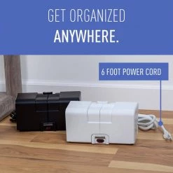 Wiremold CordMate 8-Outlet Cable Management Box with Built-In Surge Protected Power Strip, for Home or Office, Black by Legrand 17 Wiremold CordMate 8-Outlet Cable Management Box with Built-In Surge Protected Power Strip, for Home or Office, Black by Legrand -Legrand Sales legrand desk grommets hole covers ccbp8 bk fa 1000