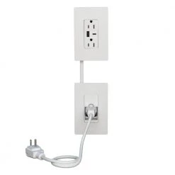 Radiant In-Wall Power and USB Type A/C Outlet Relocation Kit, White by Legrand
