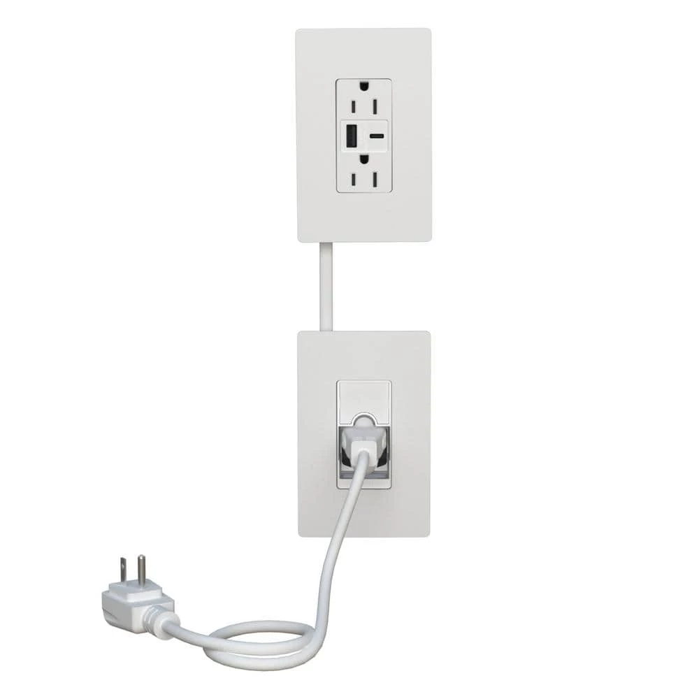 Radiant In-Wall Power and USB Type A/C Outlet Relocation Kit, White by Legrand 3 Radiant In-Wall Power and USB Type A/C Outlet Relocation Kit, White by Legrand