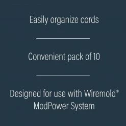 Wiremold ModPower Cord Mounting Clips, (10-Pack) by Legrand -Legrand Sales legrand extension cord accessories mdclips c3 1000