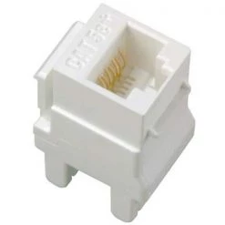 Adorne Cat5e RJ45 Connector Keystone Insert, White (1-Pack) by Legrand -Legrand Sales legrand jacks ac5erj45w1 c3 1000