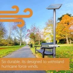 Wiremold Outdoor Weatherproof 50-Watt Monocrystalline Off Grid Solar Panel Charging Kit with 6 USB Ports and LED Light by Legrand -Legrand Sales legrand off grid solar systems xsolarcs 1f 1000