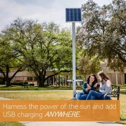 Wiremold Outdoor Weatherproof 50-Watt Monocrystalline Off Grid Solar Panel Charging Kit with 6 USB Ports and LED Light by Legrand -Legrand Sales legrand off grid solar systems xsolarcs c3 1000