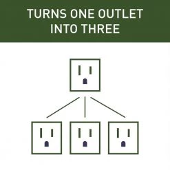 Pass & Seymour 15 Amp 125-Volt Triple Tap Adapter, Brown by Legrand -Legrand Sales legrand outlet adapters converters 1219cc10 c3 1000