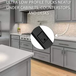 Wiremold Plugmold 5 ft. 9-Outlet GFCI Multi-Outlet Strip with Tamper Resistant Receptacles, Black by Legrand -Legrand Sales legrand outlet adapters converters bk20gb506trgfi6 c3 1000