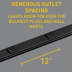 Wiremold Plugmold 3 ft. 6-USB Hardwire Power Strip, Black by Legrand -Legrand Sales legrand outlet adapters converters bk20usb312 1f 1000