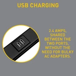 Wiremold Plugmold 3 ft. 6-USB Hardwire Power Strip, Black by Legrand -Legrand Sales legrand outlet adapters converters bk20usb312 4f 1000