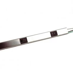 Wiremold Plugmold 3 ft. Self Test GFCI 5-Outlet Power Strip, Stainless Steel by Legrand