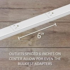 Wiremold Plugmold 5 ft. 9-Outlet Self Test GFCI Multi-Outlet Strip with Tamper Resistant Receptacles, White by Legrand -Legrand Sales legrand outlet adapters converters wh20gb506trgfi6 1f 1000