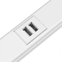 Wiremold Plugmold 3 ft. 3 USB Modules, White by Legrand 8 Wiremold Plugmold 3 ft. 3 USB Modules, White by Legrand -Legrand Sales legrand outlet adapters converters wh20usb312 c3 1000