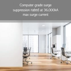 Wiremold CabinetMATE 10-Outlet 20 Amp Computer Grade Surge Strip, 15 ft. Cord by Legrand -Legrand Sales legrand power strips 4810bds20r c3 1000