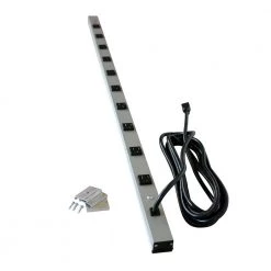 Wiremold CabinetMATE 10-Outlet 15 Amp Power Strip, 15 ft. Cord by Legrand