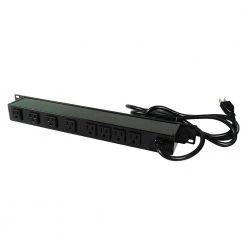 Wiremold 8-Outlet 15 Amp Rackmount Power Strip, 15 ft. Cord by Legrand